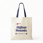 I Love My Afghan Hounds (Multiple Dogs) bags