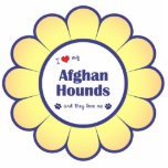 I Love My Afghan Hounds (Multiple Dogs) Acrylic Cut Out
