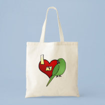 I Love my African Ringneck Parakeet Bag bags