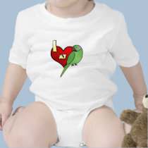 I Love my African Ringneck Parakeet t-shirts