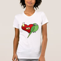 I Love my African Ringneck Parakeet t-shirts