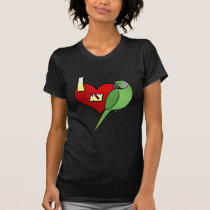 I Love my African Ringneck Parakeet t-shirts