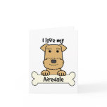 I Love My Airedale Cards