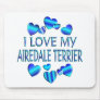 I Love My Airedale Terrier Mouse Pad
