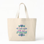 I Love My Akita Canvas Bag