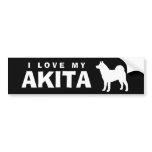 I LOVE MY AKITA bumper stickers