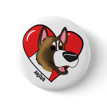 I Love my Akita buttons