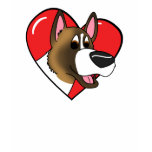 I Love my Akita Dark Tee Shirt