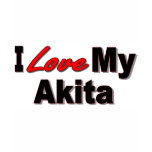 I Love My Akita Dog Breed Merchandise t-shirts