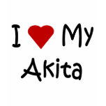 I Love My Akita Dog Gifts and Dog Lover Apparel t-shirts