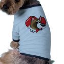 I Love my Akita pet clothing