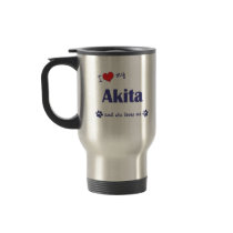 I Love My Akita (Female Dog) Mug