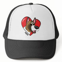 I Love my Akita Mesh Hat