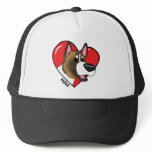 I Love my Akita hats