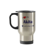 I Love My Akita (Male Dog) Coffee Mug
