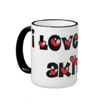 I Love My Akita Mugs