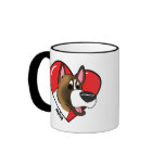 I Love My Akita Mug (Cartoon)