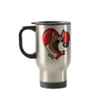 I Love my Akita Travel Mug