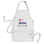 I Love My Akitas (Multiple Dogs) Aprons