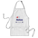 I Love My Akitas (Multiple Dogs) aprons
