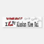 I love my Alaskan Klee Kai Bumper Stickers