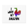 I Love My Amazon Postcard