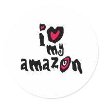I Love My Amazon Stickers