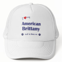 I Love My American Brittany (Male Dog) Mesh Hat