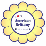 I Love My American Brittany (Male Dog) photo sculptures