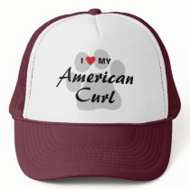 I Love My American Curl Pawprint