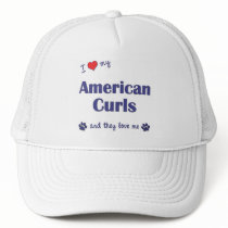 I Love My American Curls (Multiple Cats) Mesh Hats
