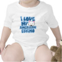 I Love My American Eskimo Baby Creeper t-shirts
