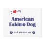 I Love My American Eskimo Dog (Female Dog) Post Cards