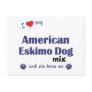 I Love My American Eskimo Dog Mix (Female Dog) Post Card