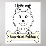 I Love My American Eskimo Dog posters