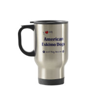 I Love My American Eskimo Dogs (Multiple Dogs) Coffee Mug