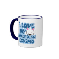 I Love My American Eskimo Mug