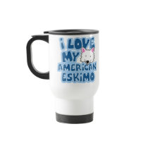 I Love My American Eskimo Travel Mug