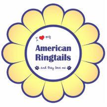 I Love My American Ringtails (Multiple Cats) Cut Outs