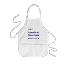I Love My American Shorthair (Male Cat) Apron