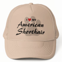 I Love My American Shorthair Pawprint