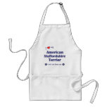 I Love My American Staffordshire (Female Dog) aprons