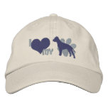 I Love my American Staffordshire Terrier embroidered hats