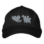 I Love my American Staffordshire Terrier embroidered hats