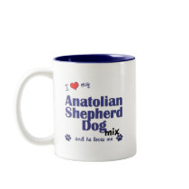 I Love My Anatolian Shepherd Dog Mix (Male Dog) Coffee Mugs
