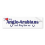 I Love My Anglo-Arabians (Multiple Horses) Bumper Stickers