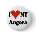I Love My Angora Cat Buttons