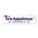 I Love My Ara-Appaloosa (Female Horse) bumper stickers