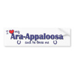 I Love My Ara-Appaloosa (Male Horse) bumper stickers