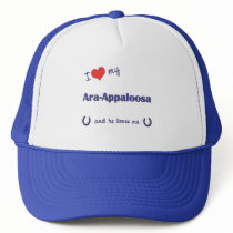 I Love My Ara-Appaloosa (Male Horse) Mesh Hats
